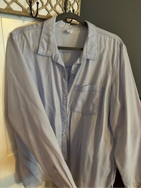 Old Navy Lightweight pale blue/jean type Button-Up Shirt